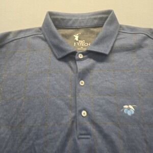 Fairway Greene F & G Long Sleeve XL/TG Mens  Shirt Golf Polo Style Blue Gray